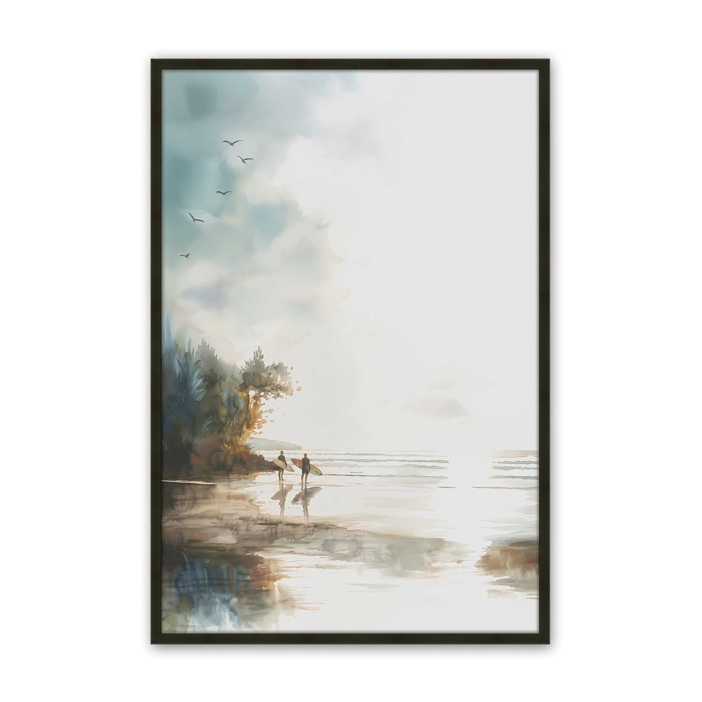 [Color:Satin Black], Picture of art in a Satin Black frame