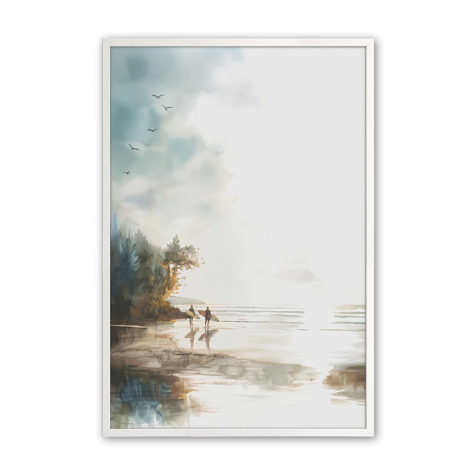 [Color:Opaque White], Picture of art in a Opaque White frame