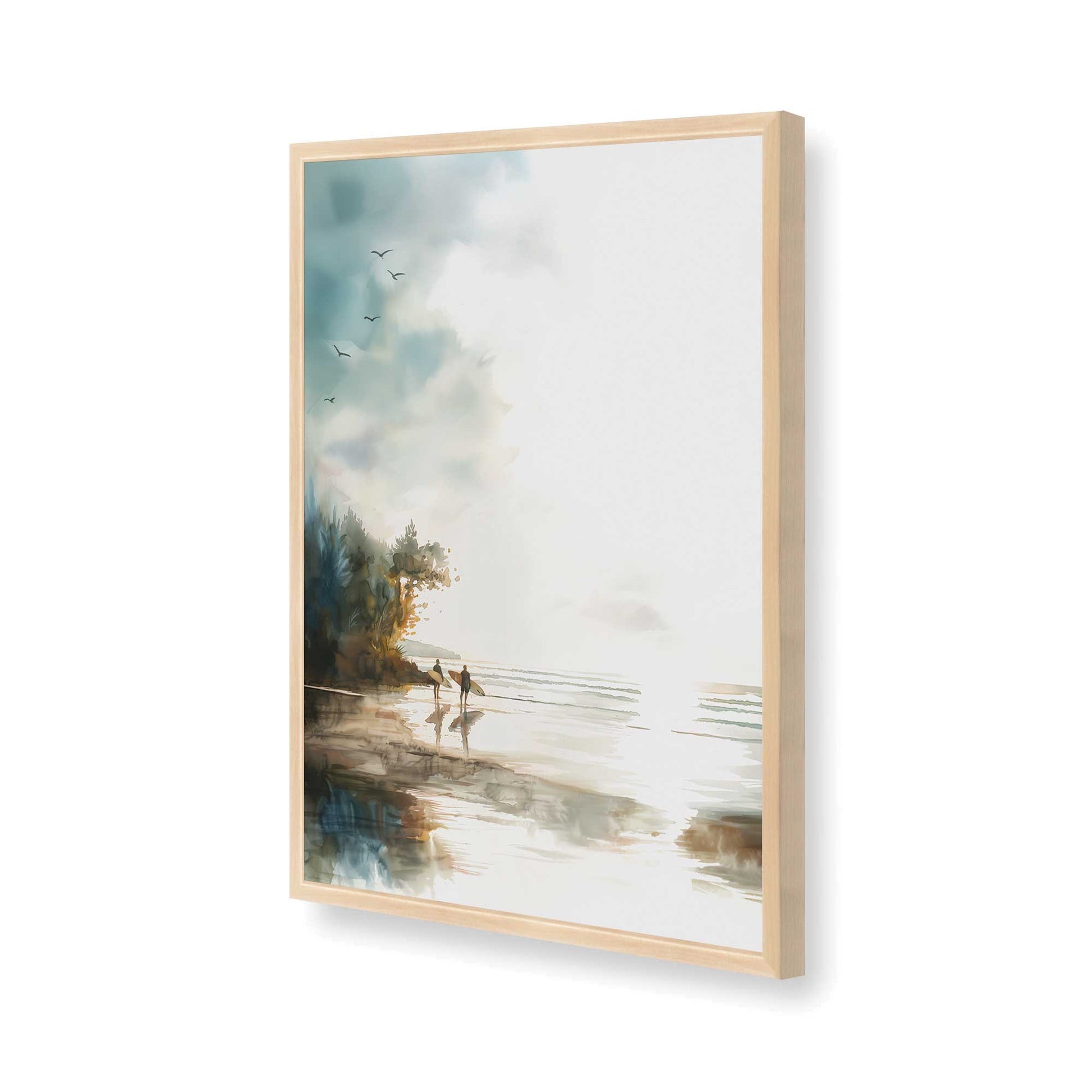 [Color:Raw Maple], Picture of art in a Raw Maple frame of the corner