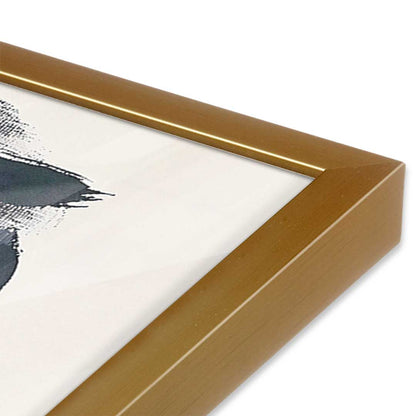 [Color:Polished Gold], Picture of art in a Polished Gold frame at an angle