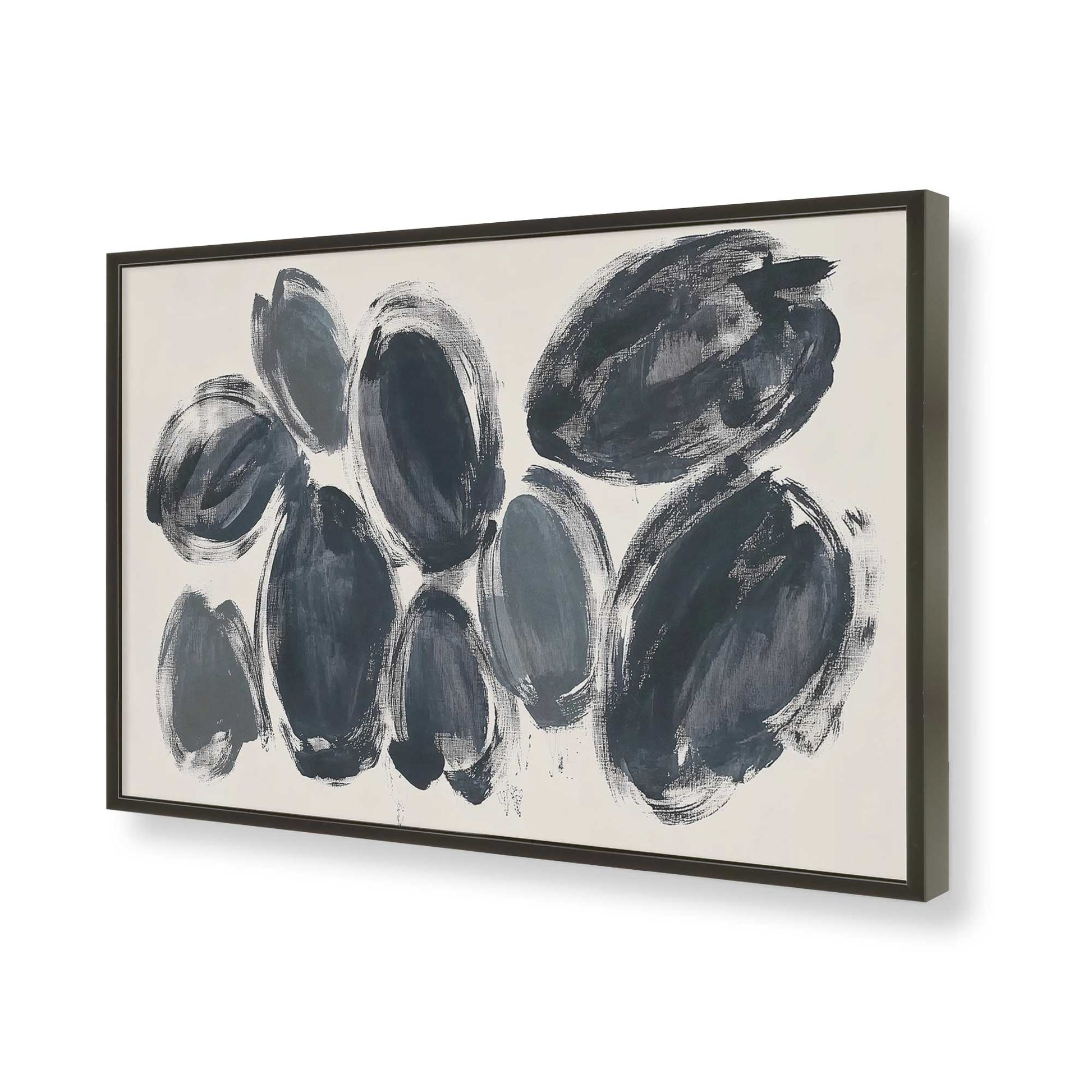 [Color:Satin Black], Picture of art in a Satin Black frame of the corner
