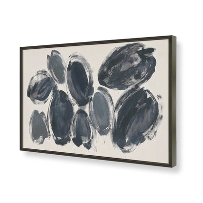 [Color:Satin Black], Picture of art in a Satin Black frame of the corner