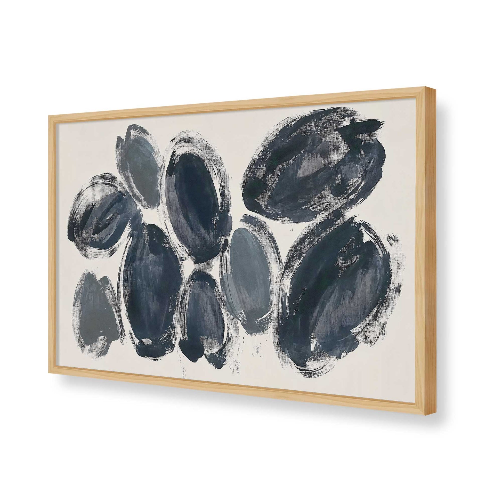 [Color:American Maple], Picture of art in a American Maple frame of the corner