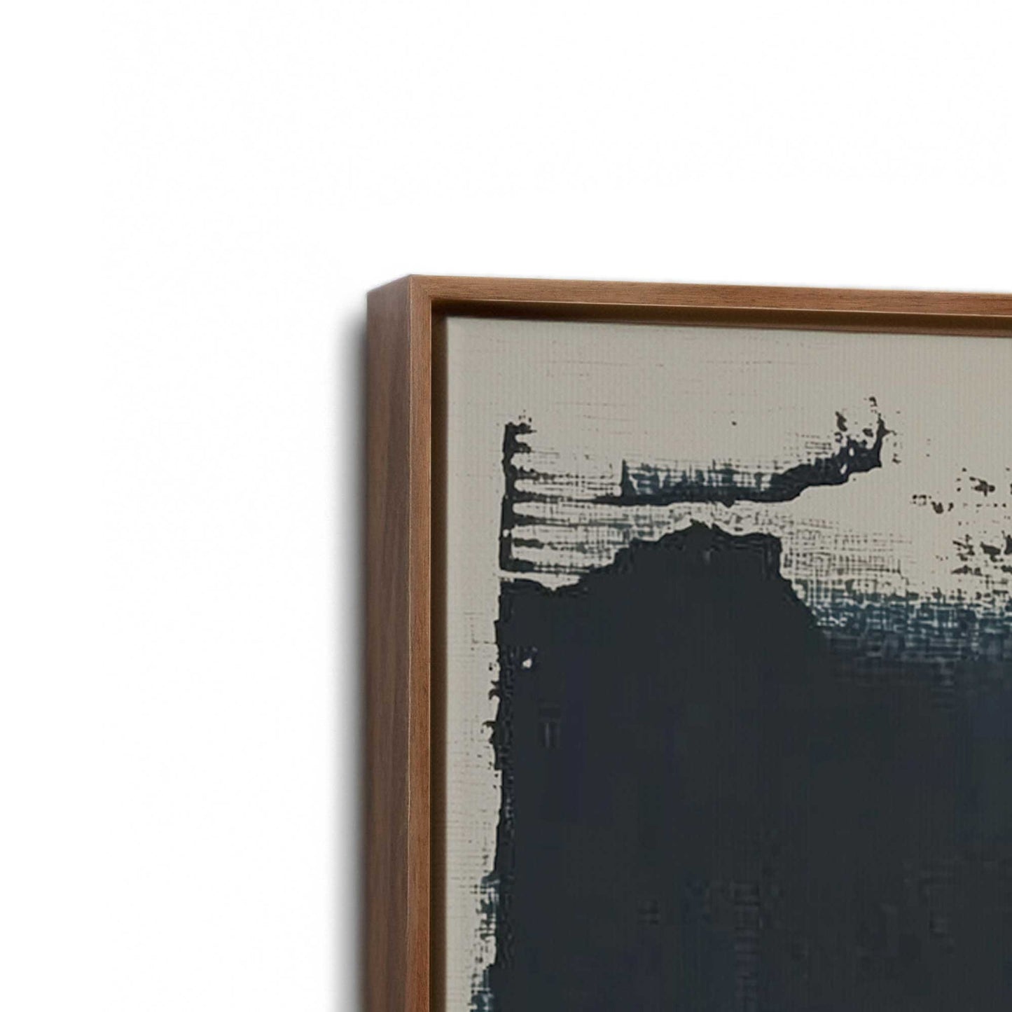 [Color:Walnut], Picture of art in a Walnut frame at an angle