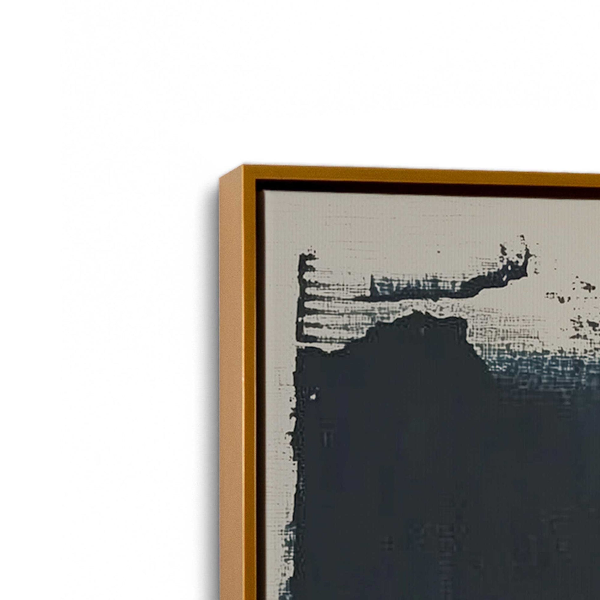 [Color:Polished Gold], Picture of art in a Polished Gold frame at an angle