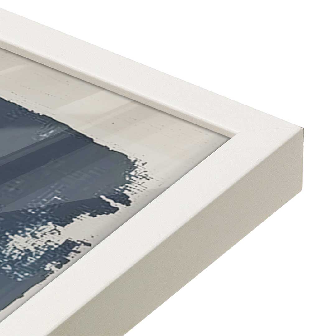 [Color:Opaque White], Picture of art in a Opaque White frame at an angle