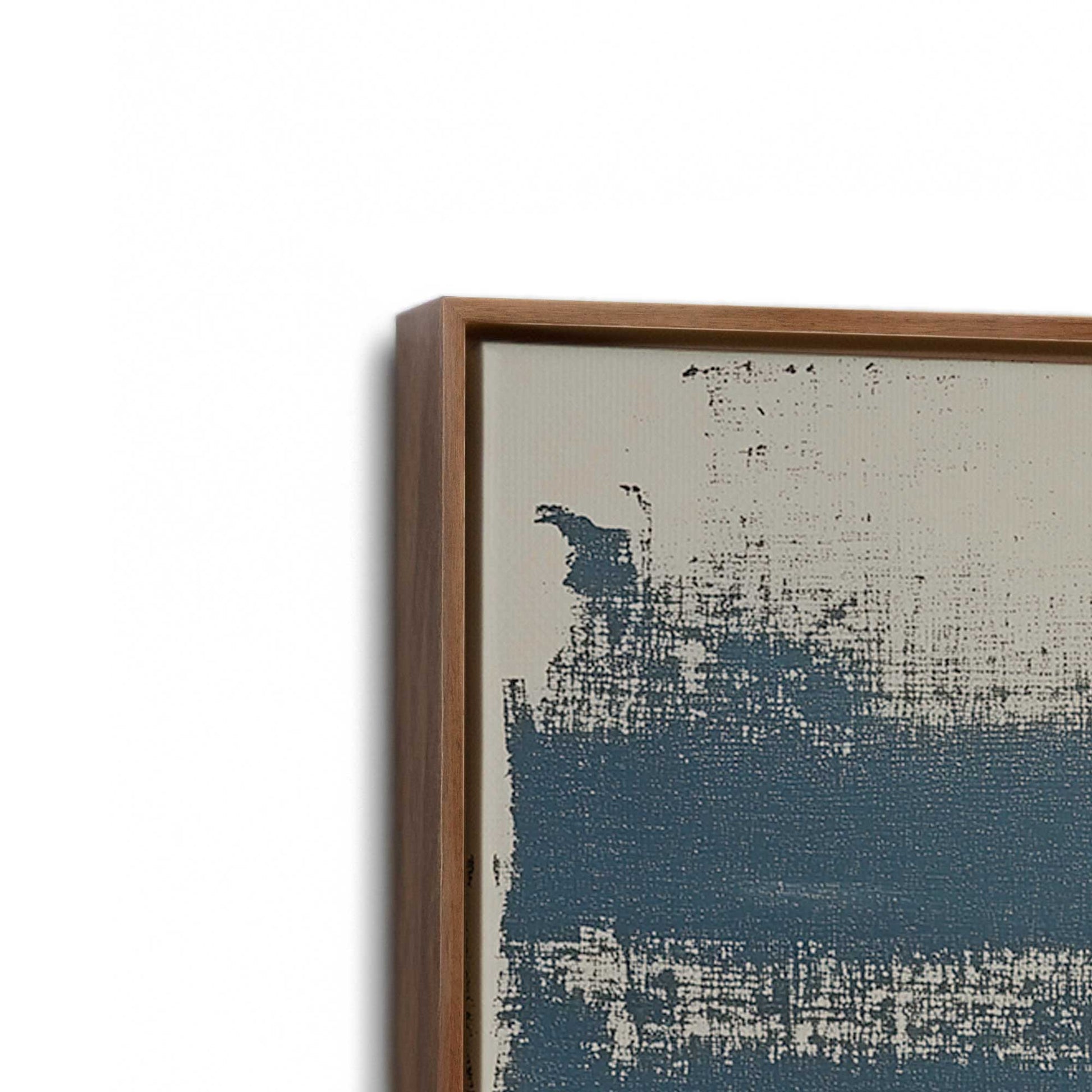 [Color:Walnut], Picture of art in a Walnut frame at an angle