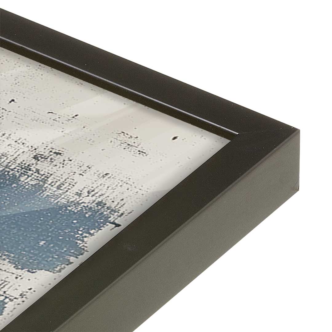 [Color:Satin Black], Picture of art in a Satin Black frame at an angle