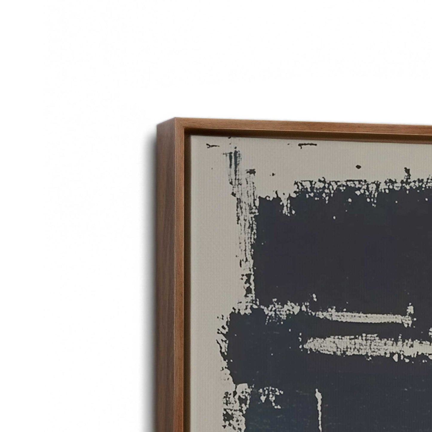 [Color:Walnut], Picture of art in a Walnut frame at an angle