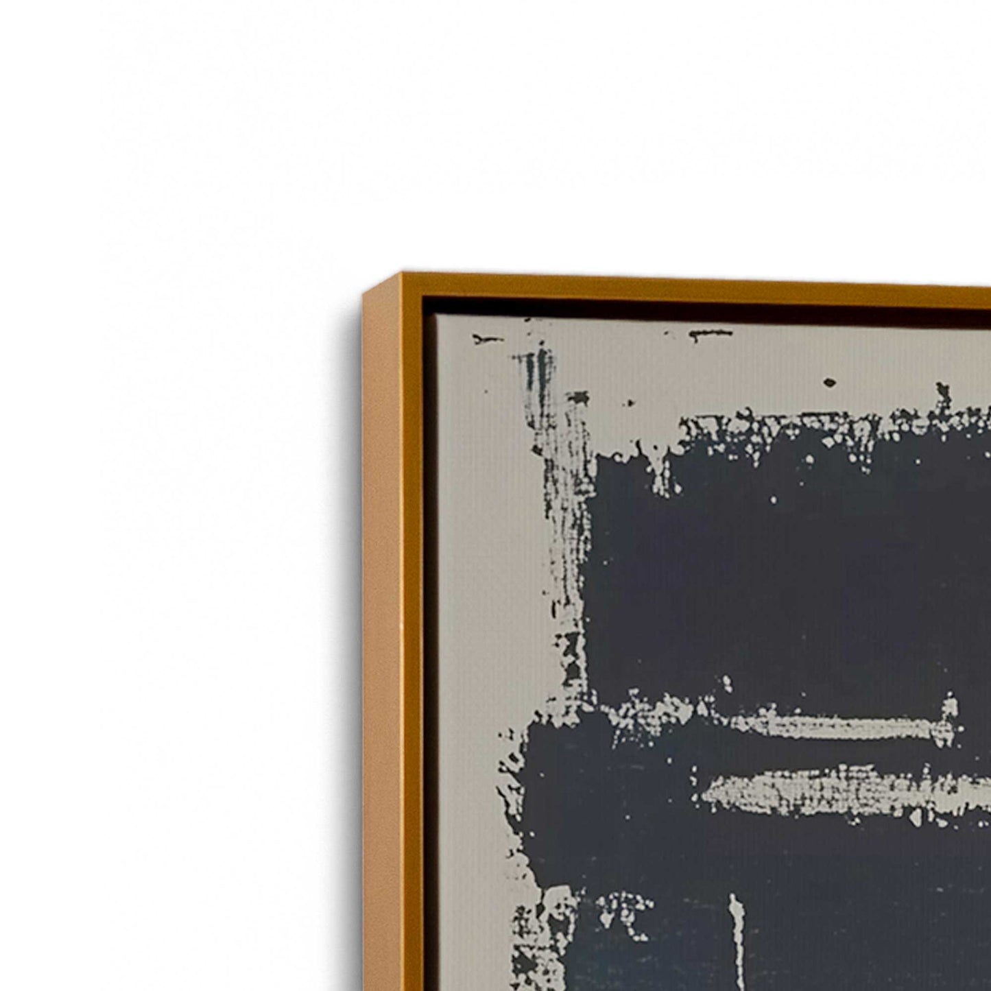 [Color:Polished Gold], Picture of art in a Polished Gold frame at an angle