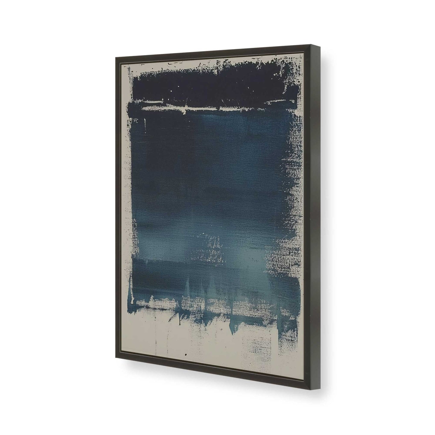 [Color:Satin Black], Picture of art in a Satin Black frame of the corner