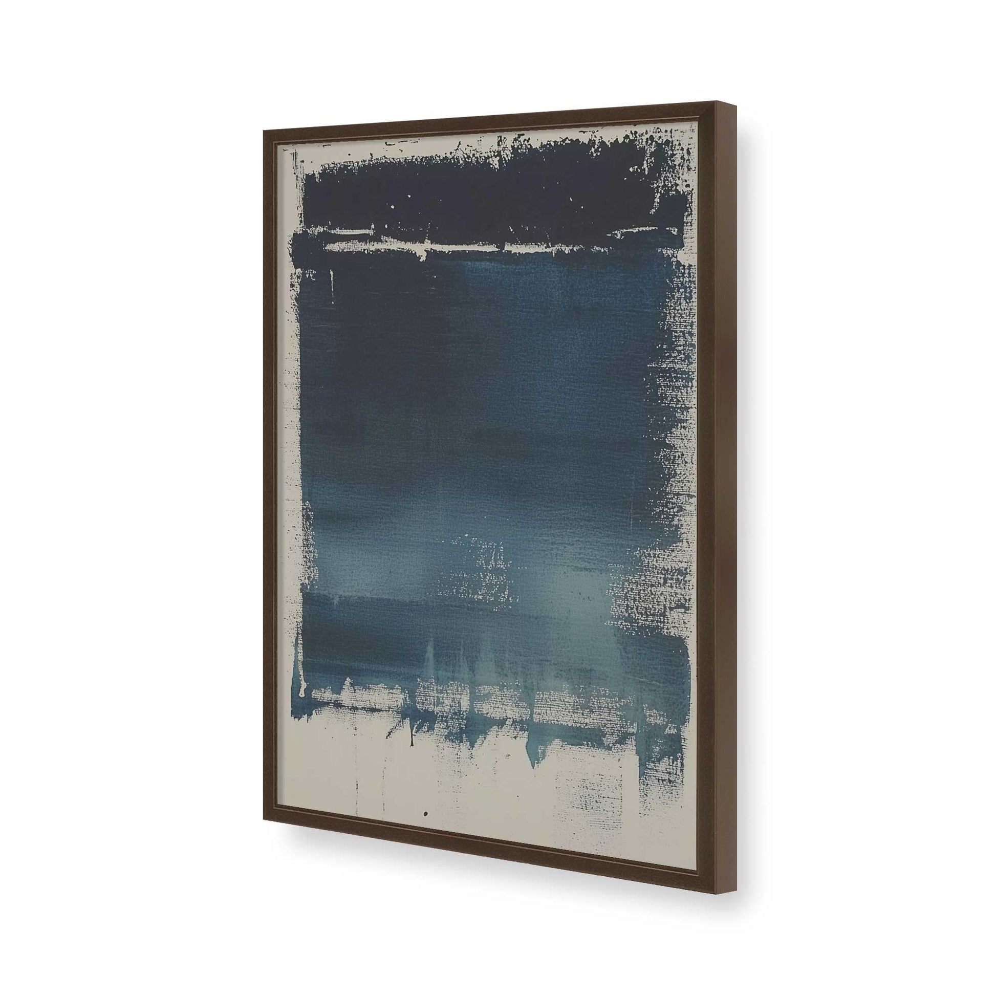 [Color:Brown], Picture of art in a Brown frame of the corner