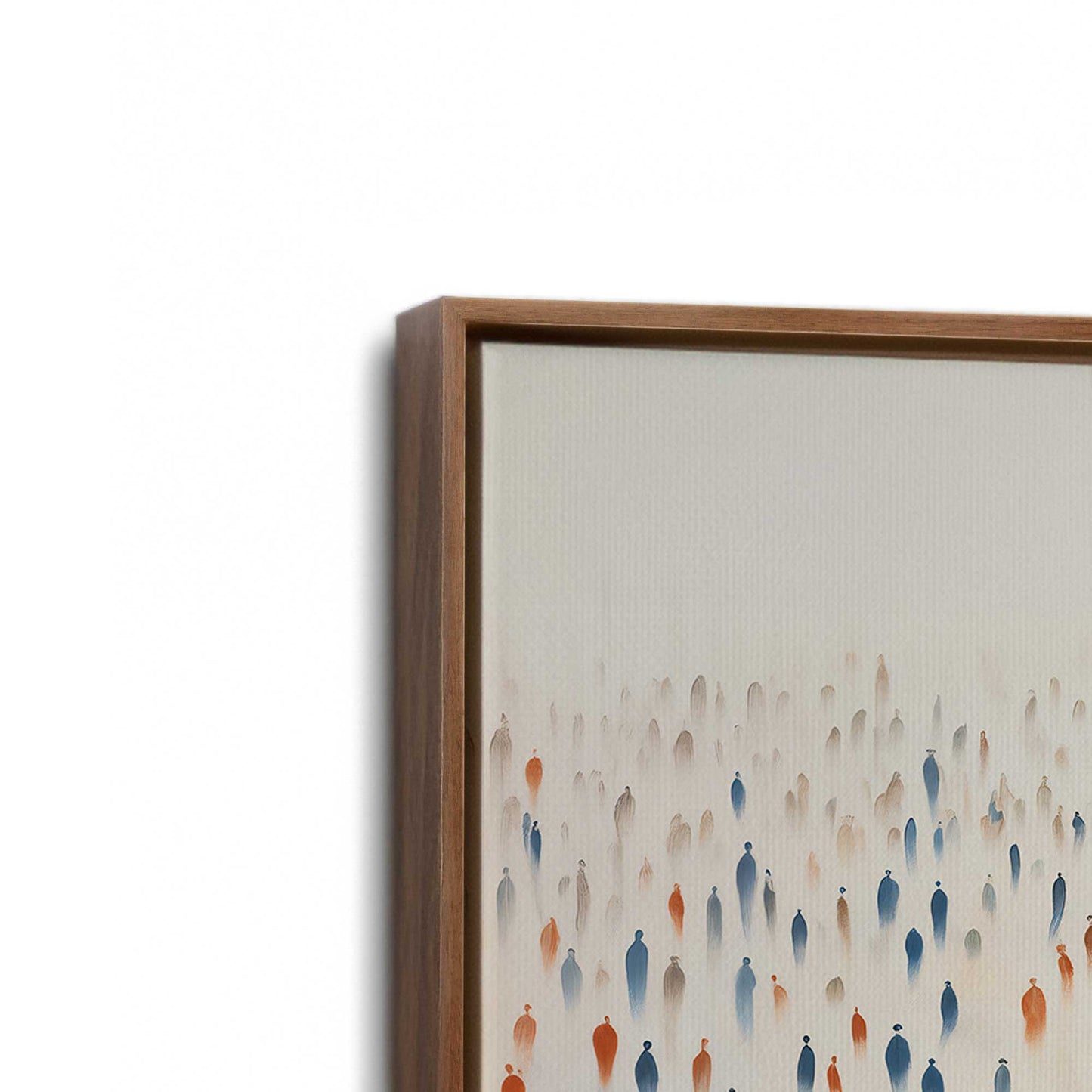 [Color:Walnut], Picture of art in a Walnut frame at an angle