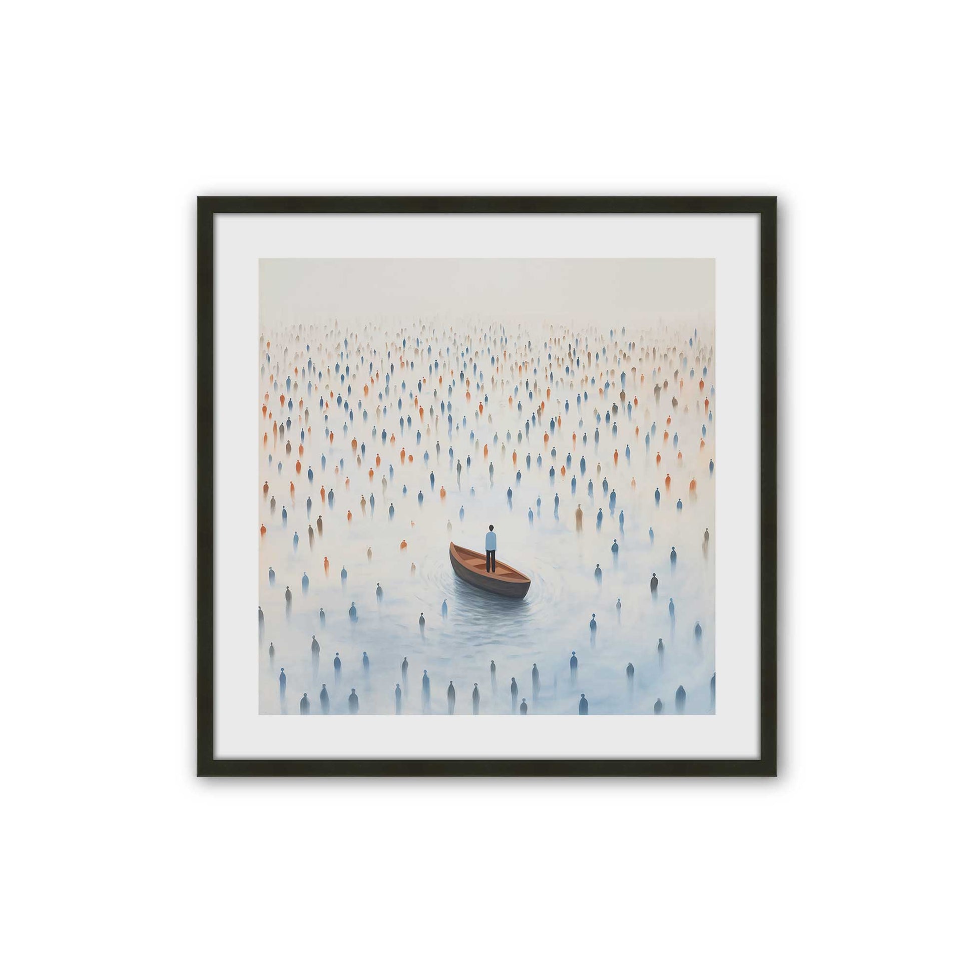 [Color:Satin Black], Picture of art in a Satin Black frame