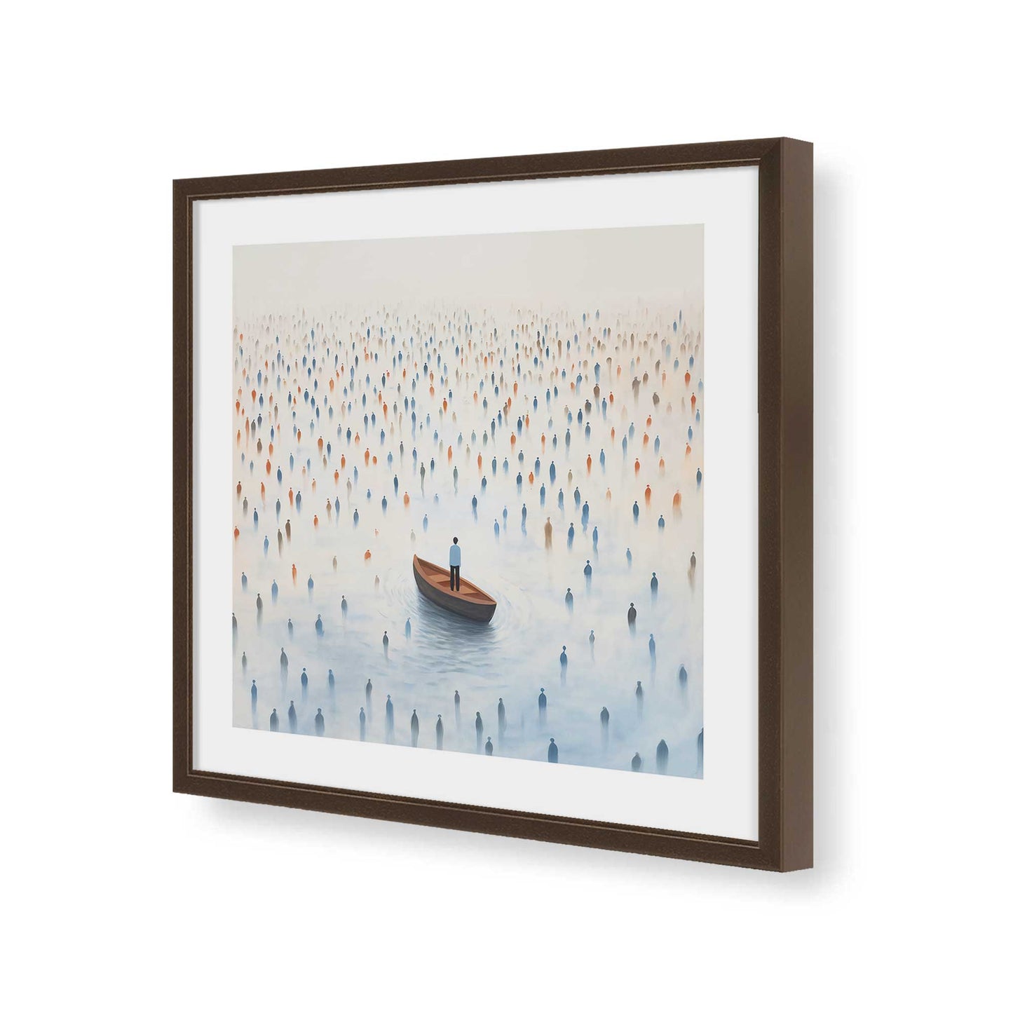 [Color:Espresso], Picture of art in a Espresso frame of the corner