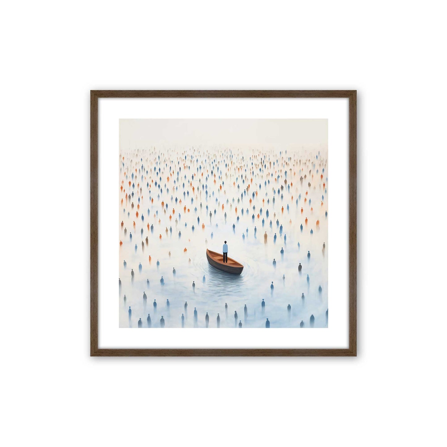 [Color:Walnut], Picture of art in a Walnut frame