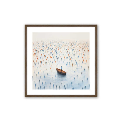 [Color:Walnut], Picture of art in a Walnut frame
