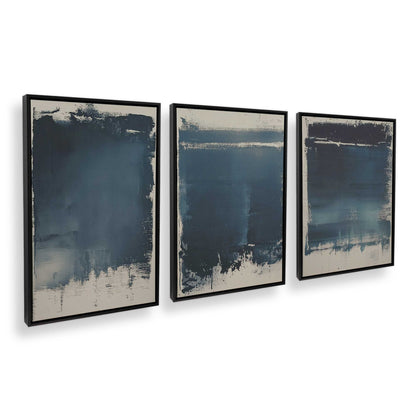 [Color:Satin Black], Picture of art in a Satin Black frame at an angle