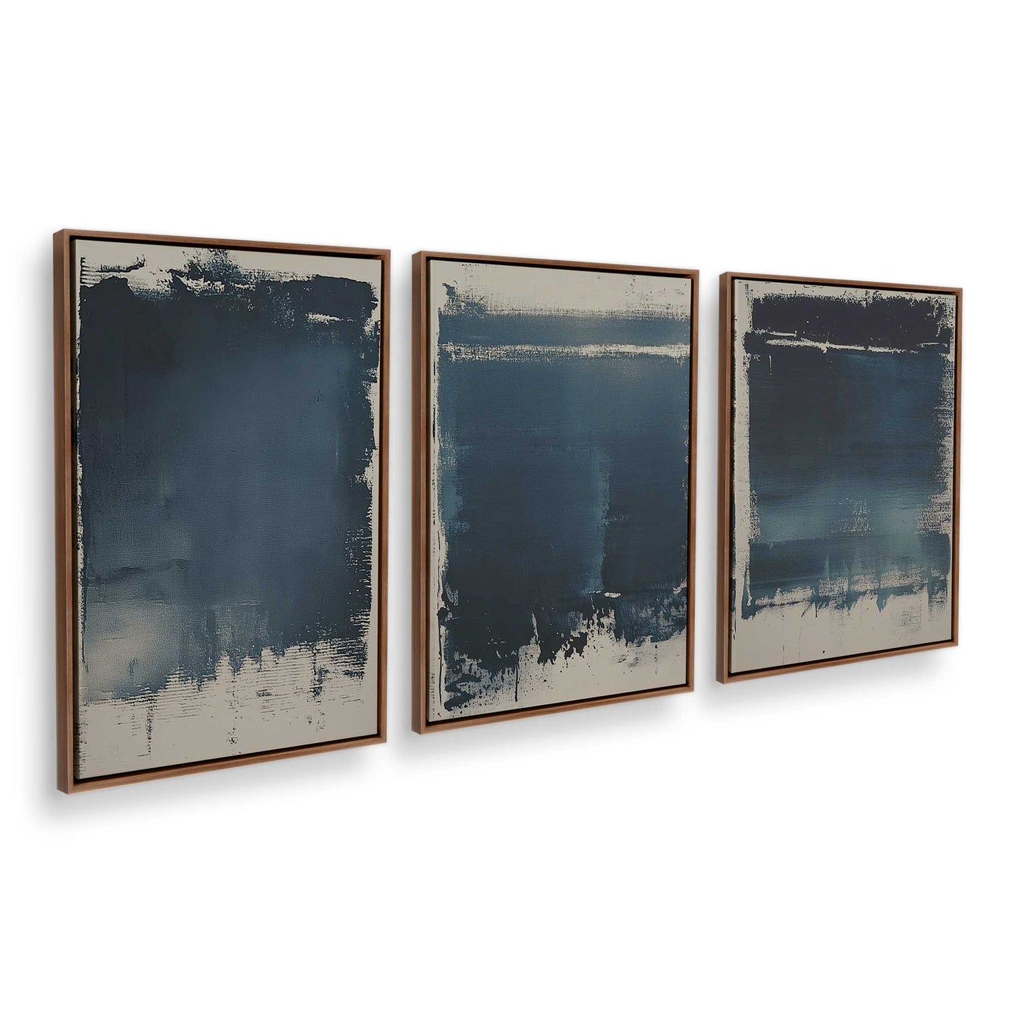[Color:Walnut], Picture of art in a Walnut frame at an angle