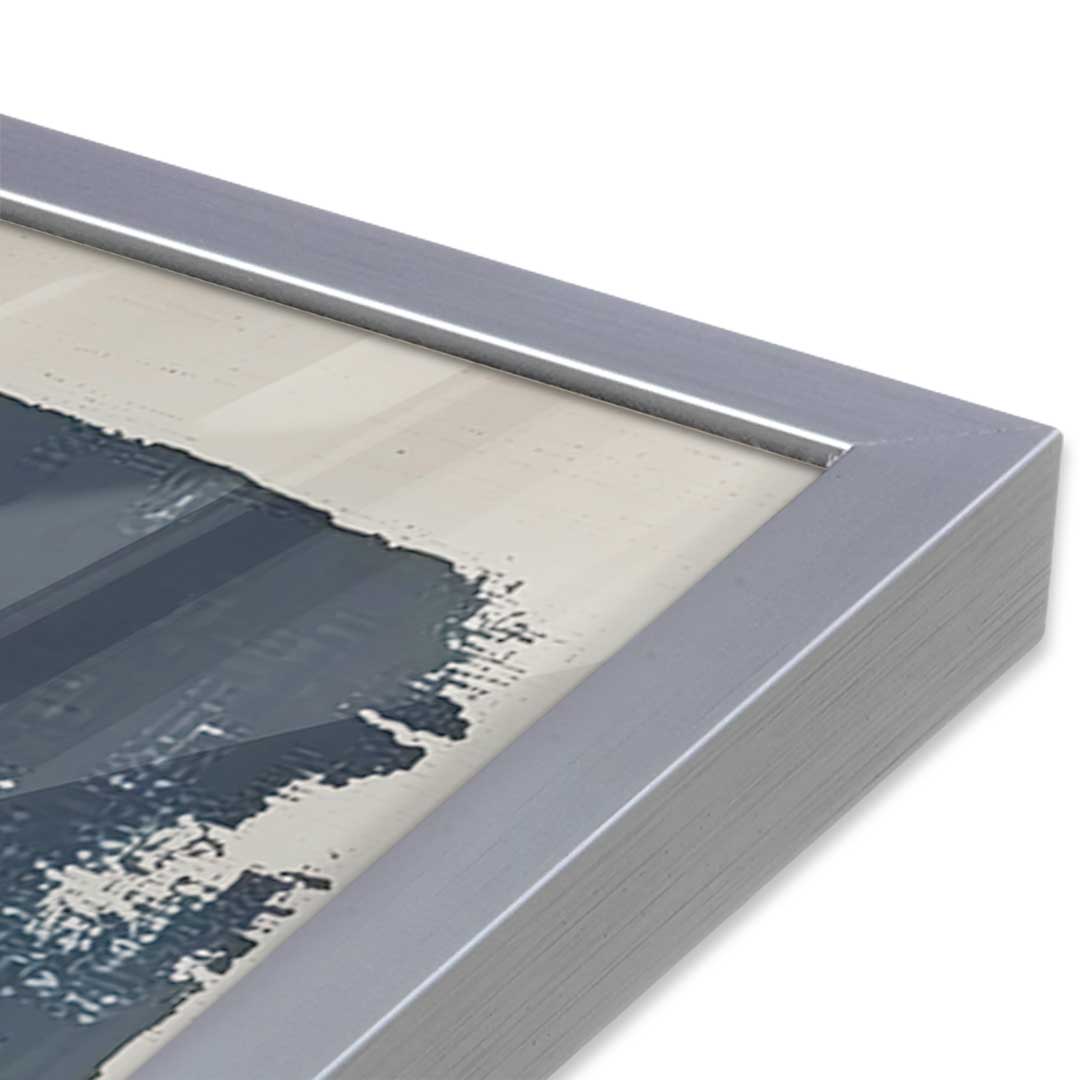 [Color:Polished Chrome], Picture of art in a Polished Chrome frame of the corner