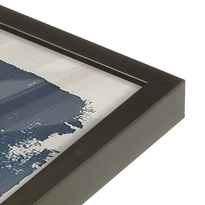 [Color:Satin Black], Picture of art in a Satin Black frame of the corner