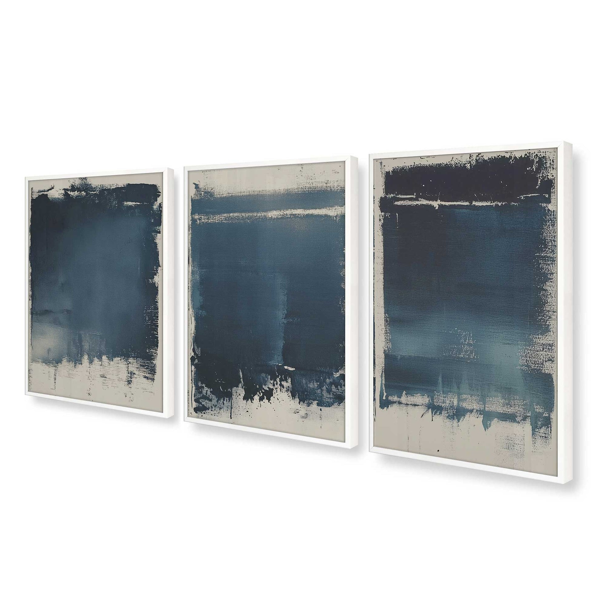 [Color:Opaque White], Picture of art in an Opaque White frame at an angle