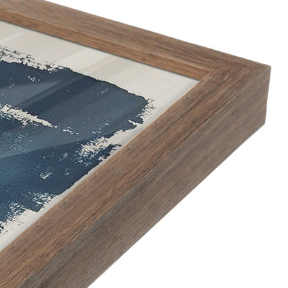 [Color:Walnut], Picture of art in a Walnut frame of the corner