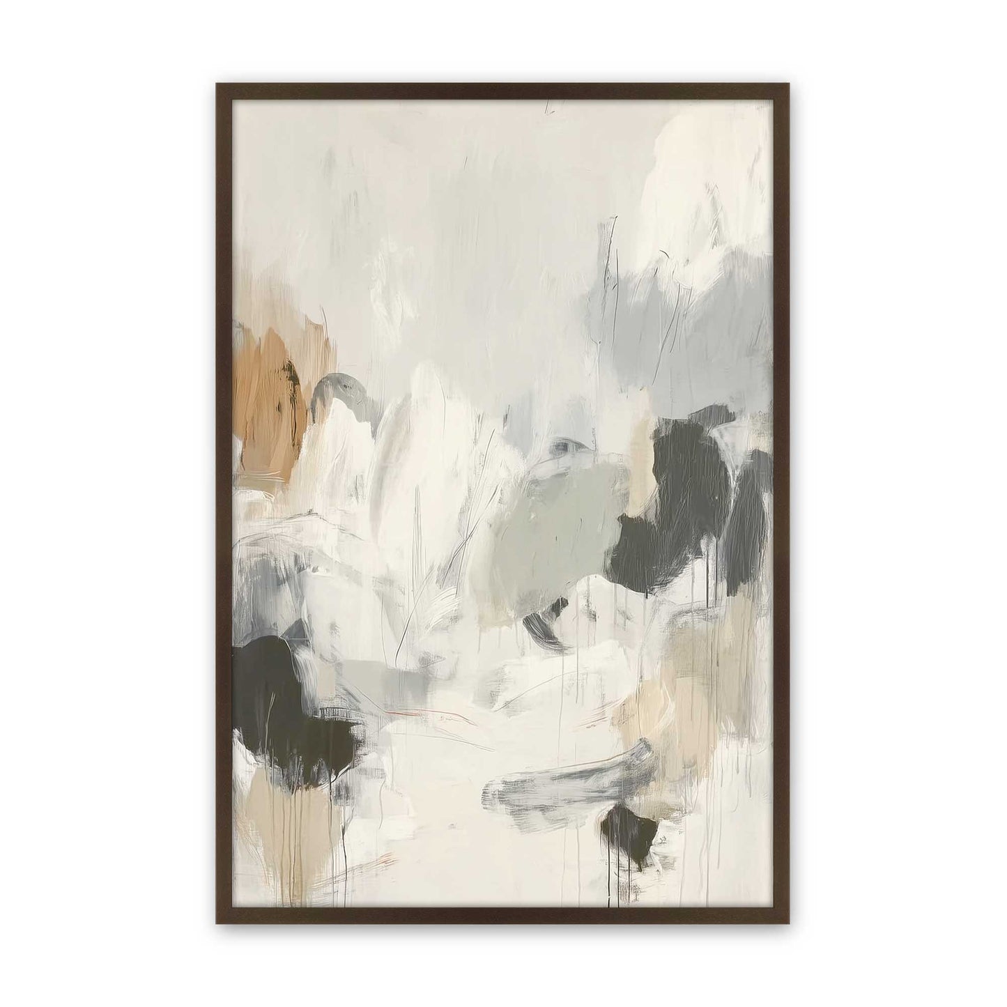 [Color:Brown], Picture of art in a Brown frame