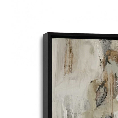 [Color:Satin Black], Picture of art in a Satin Black frame at an angle
