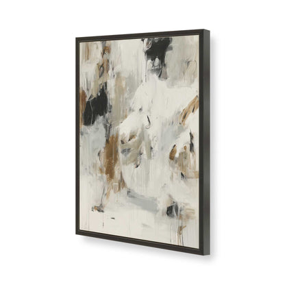 [Color:Satin Black], Picture of art in a Satin Black frame of the corner