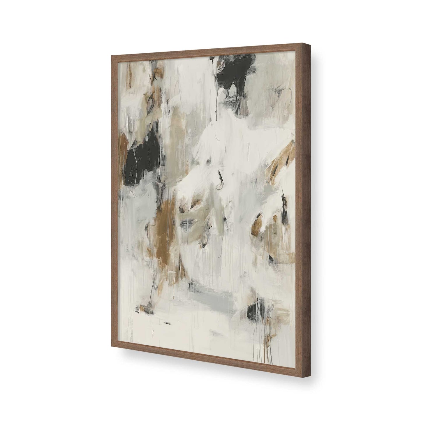 [Color:Walnut], Picture of art in a Walnut frame of the corner