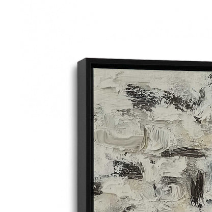 [Color:Satin Black], Picture of art in a Satin Black frame at an angle