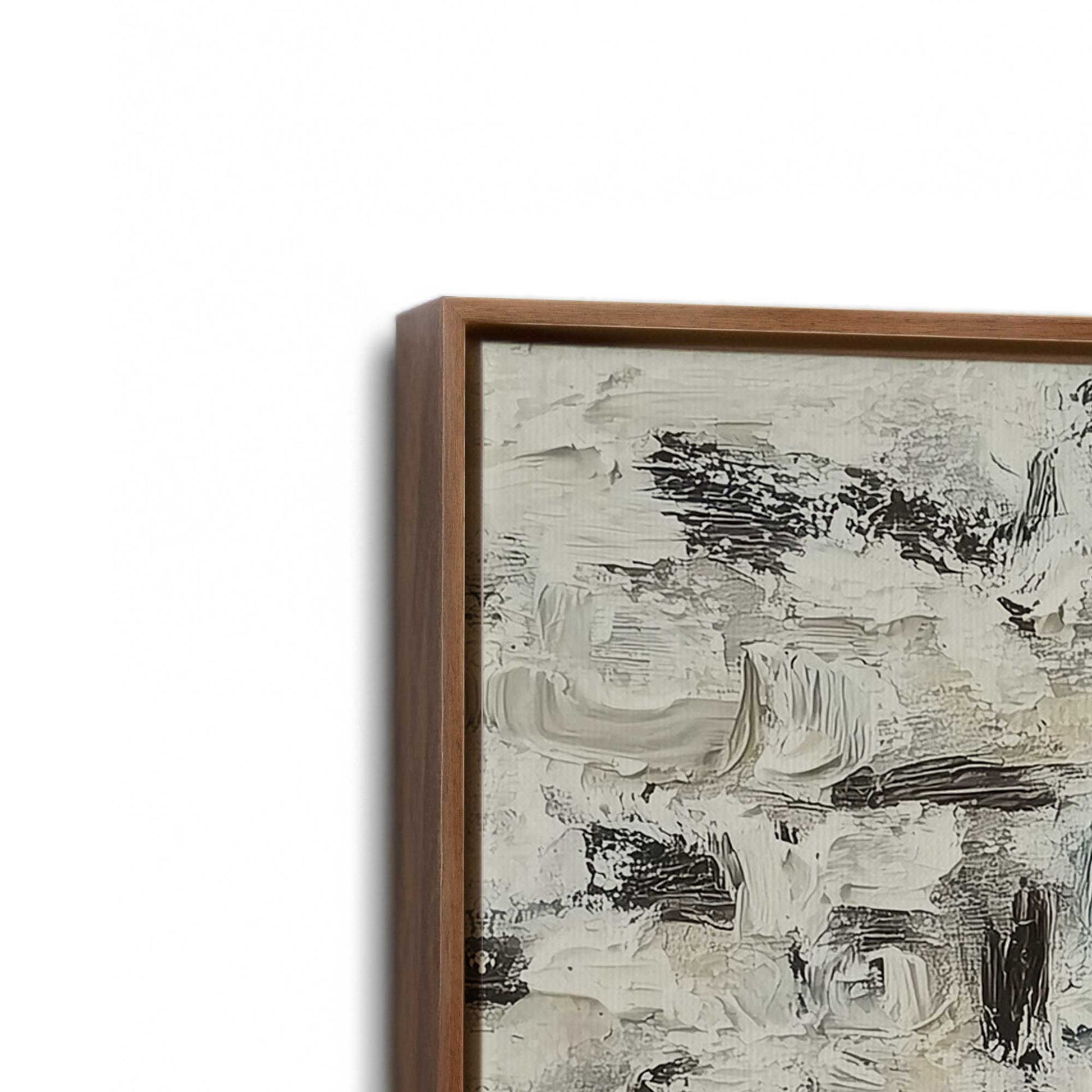 [Color:Walnut], Picture of art in a Walnut frame at an angle