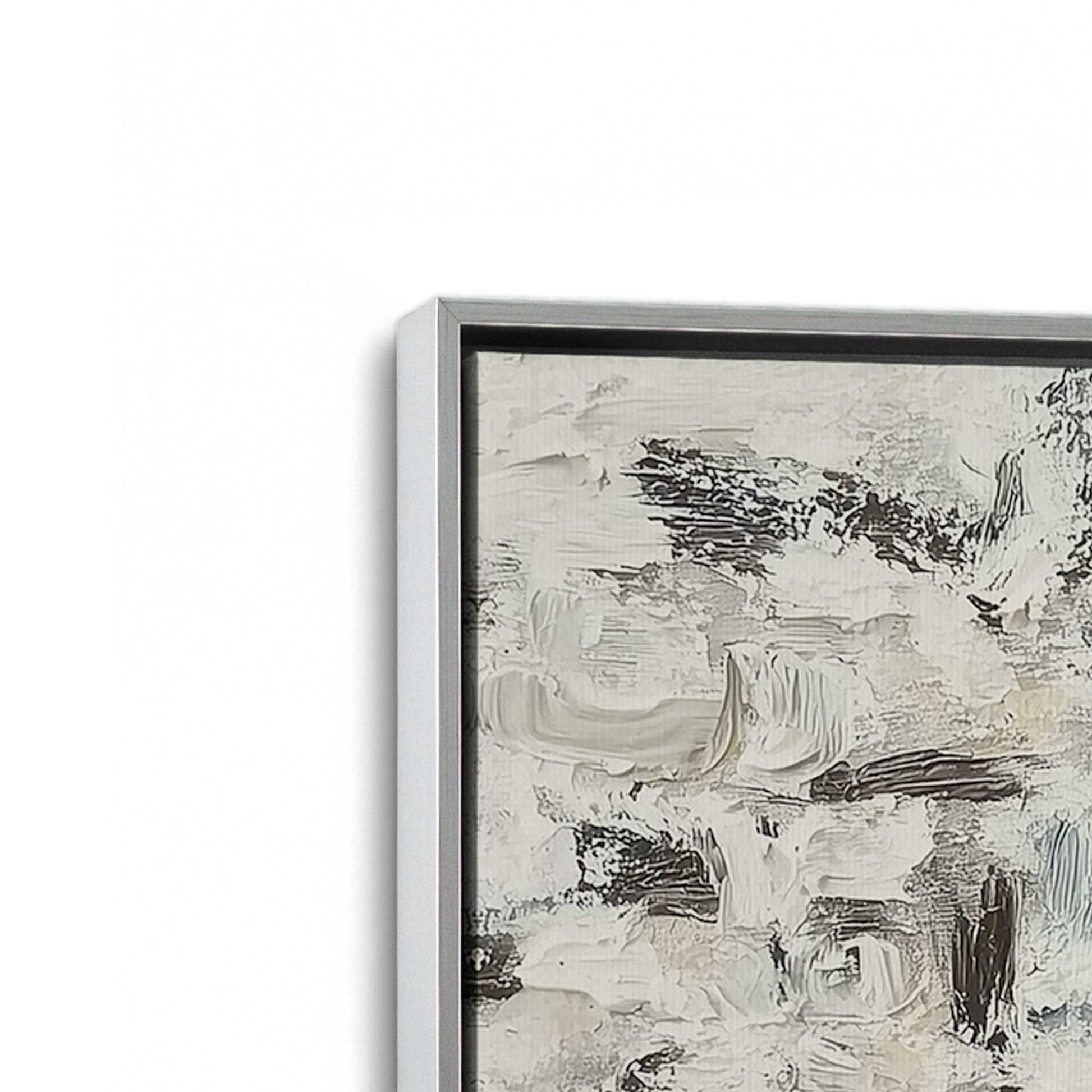 [Color:Polished Chrome], Picture of art in a Polished Chrome frame at an angle