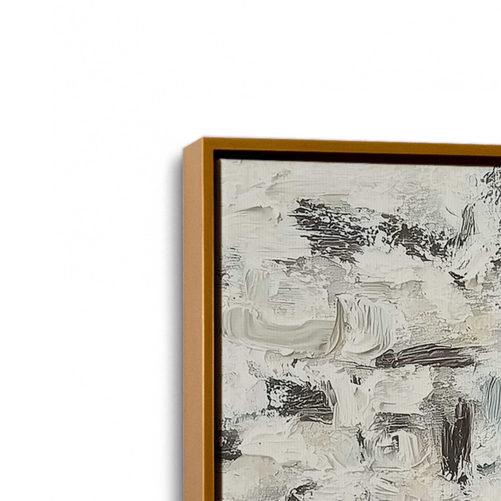 [Color:Polished Gold], Picture of art in a Polished Gold frame at an angle