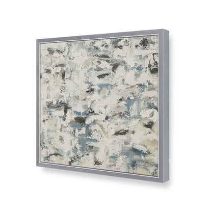 [Color:Polished Chrome], Picture of art in a Polished Chrome frame of the corner