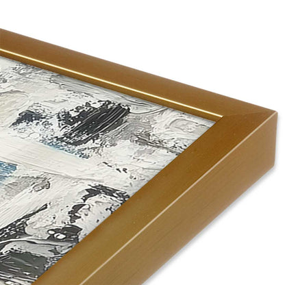 [Color:Polished Gold], Picture of art in a Polished Gold frame at an angle