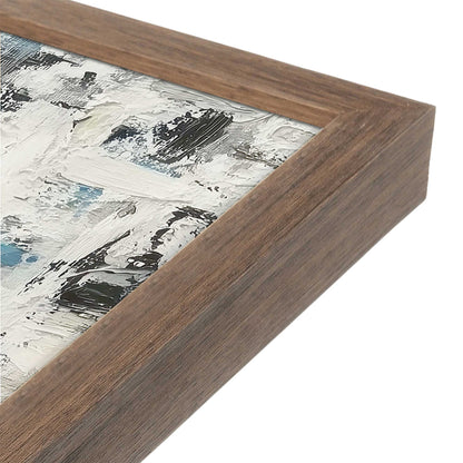 [Color:Walnut], Picture of art in a Walnut frame at an angle