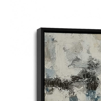 [Color:Satin Black], Picture of art in a Satin Black frame at an angle