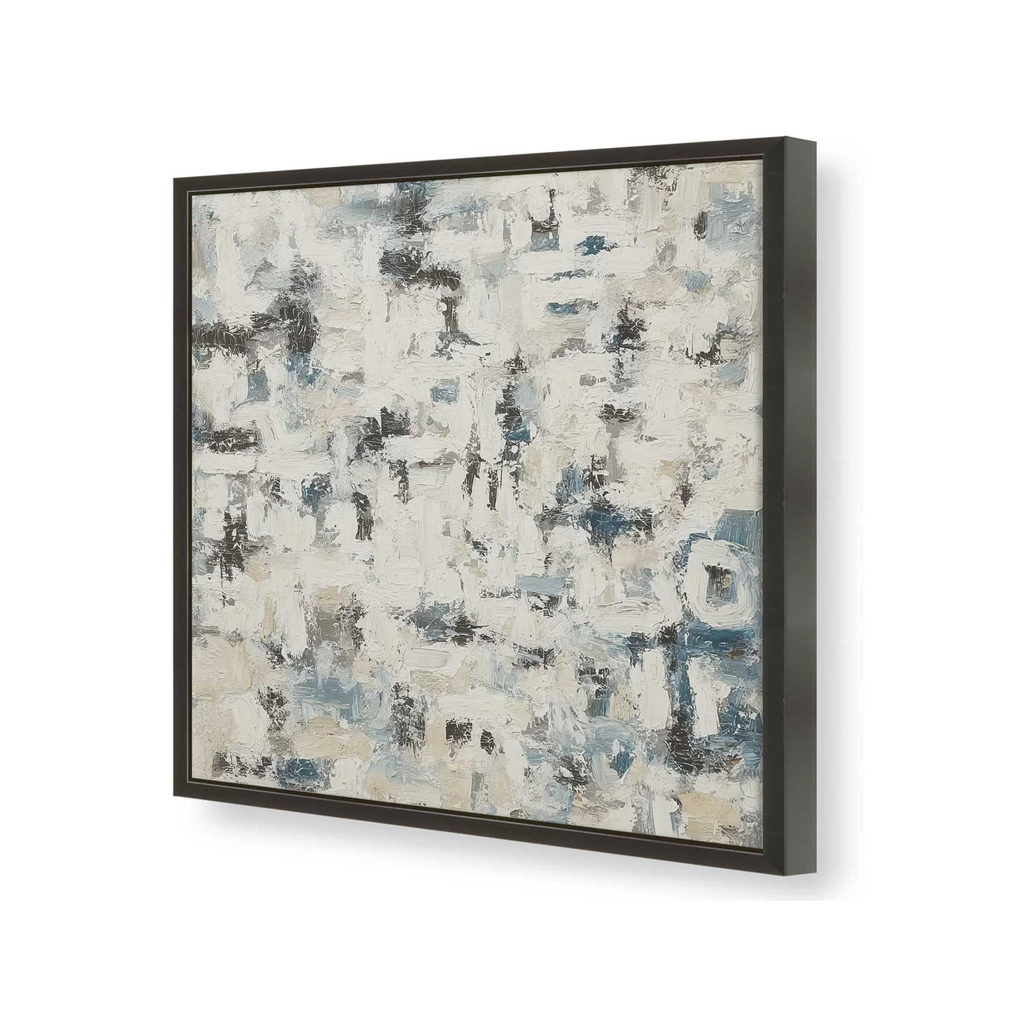 [Color:Satin Black], Picture of art in a Satin Black frame of the corner