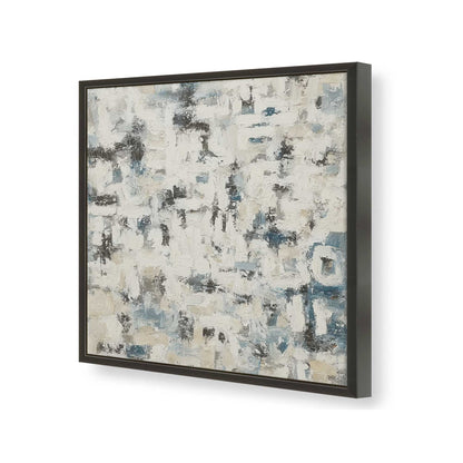 [Color:Satin Black], Picture of art in a Satin Black frame of the corner
