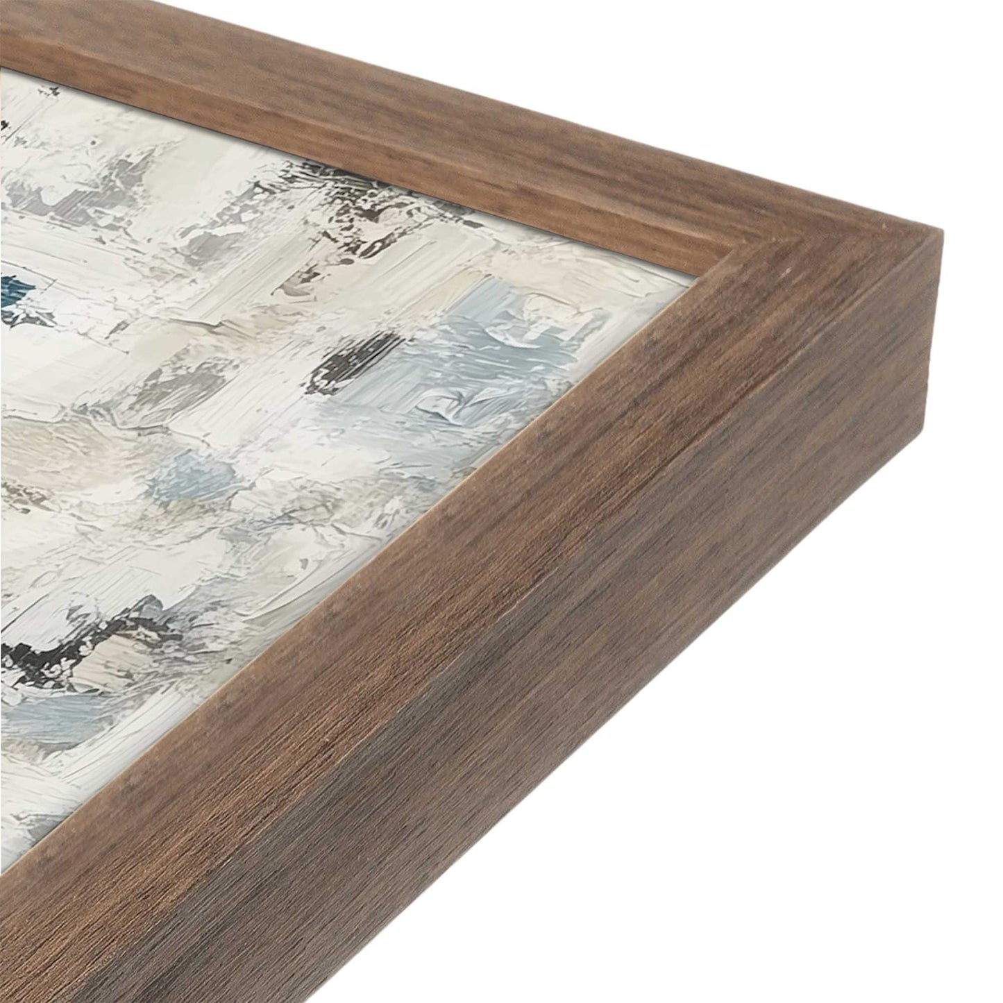 [Color:Walnut], Picture of art in a Walnut frame at an angle