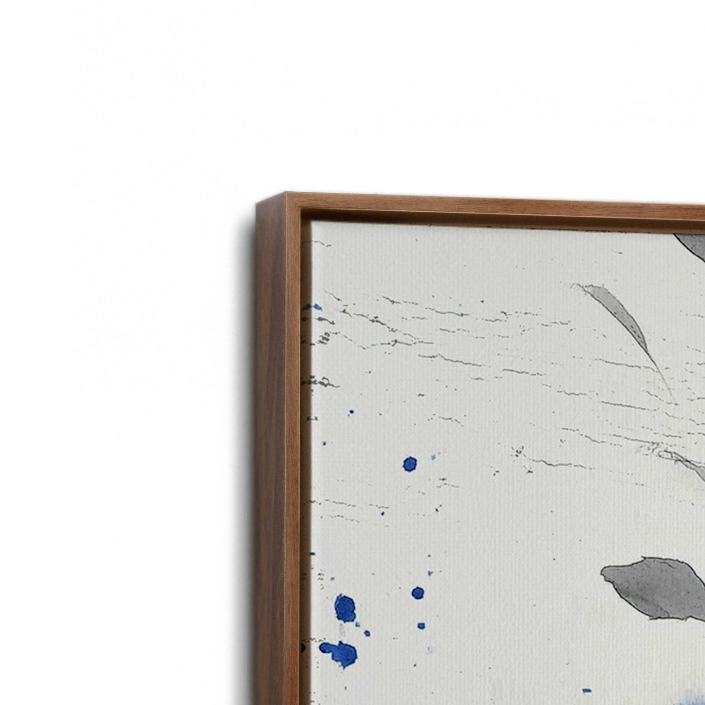 [Color:Walnut], Picture of art in a Walnut frame at an angle