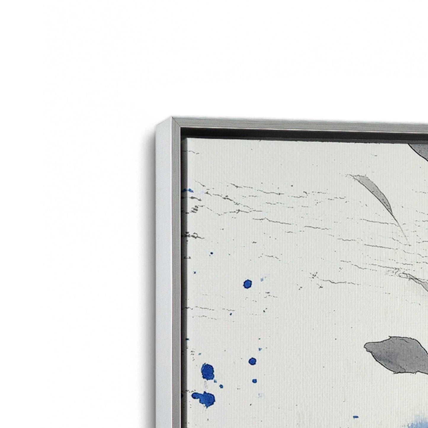 [Color:Polished Chrome], Picture of art in a Polished Chrome frame at an angle