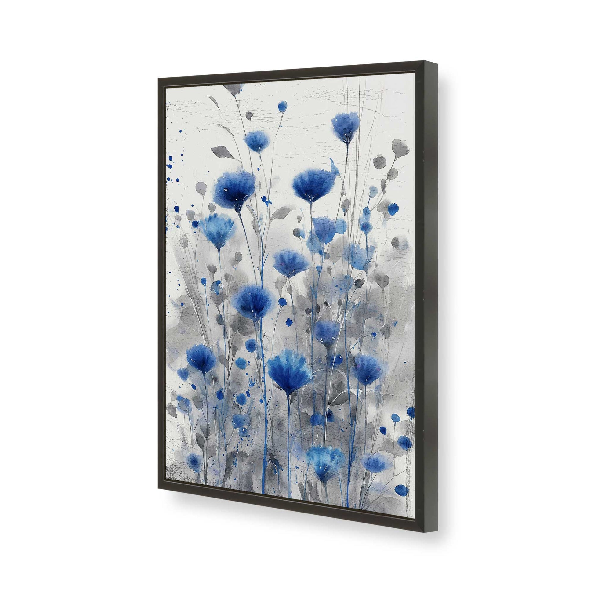 [Color:Satin Black], Picture of art in a Satin Black frame of the corner