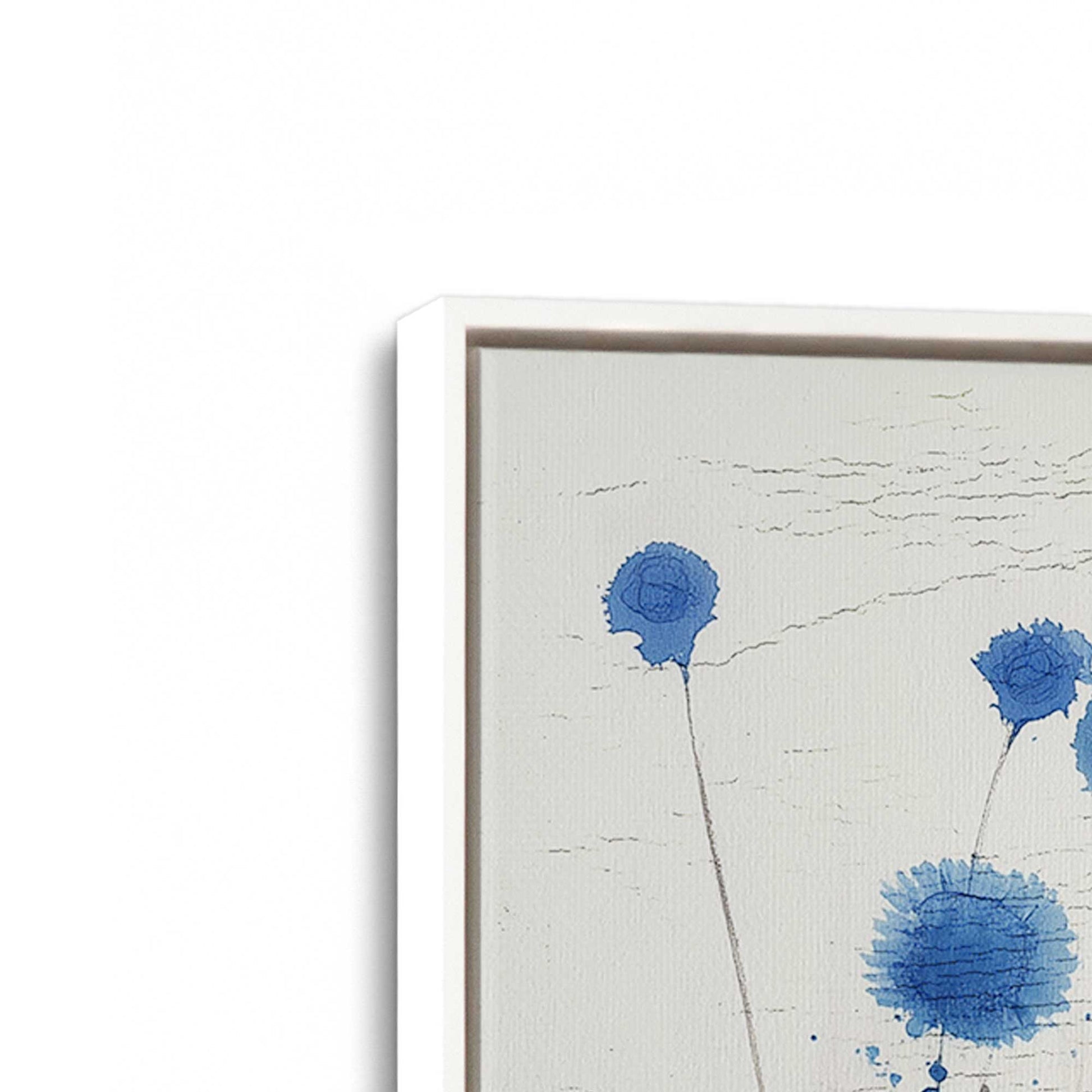 [Color:Opaque White], Picture of art in a White frame at an angle