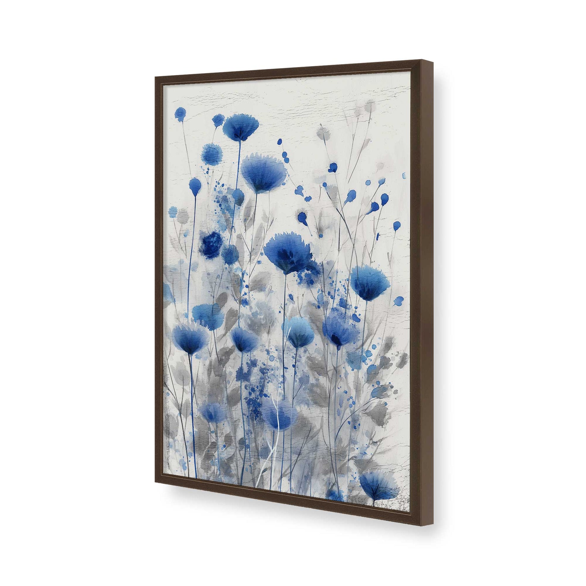 [Color:Brown], Picture of art in a Brown frame of the corner