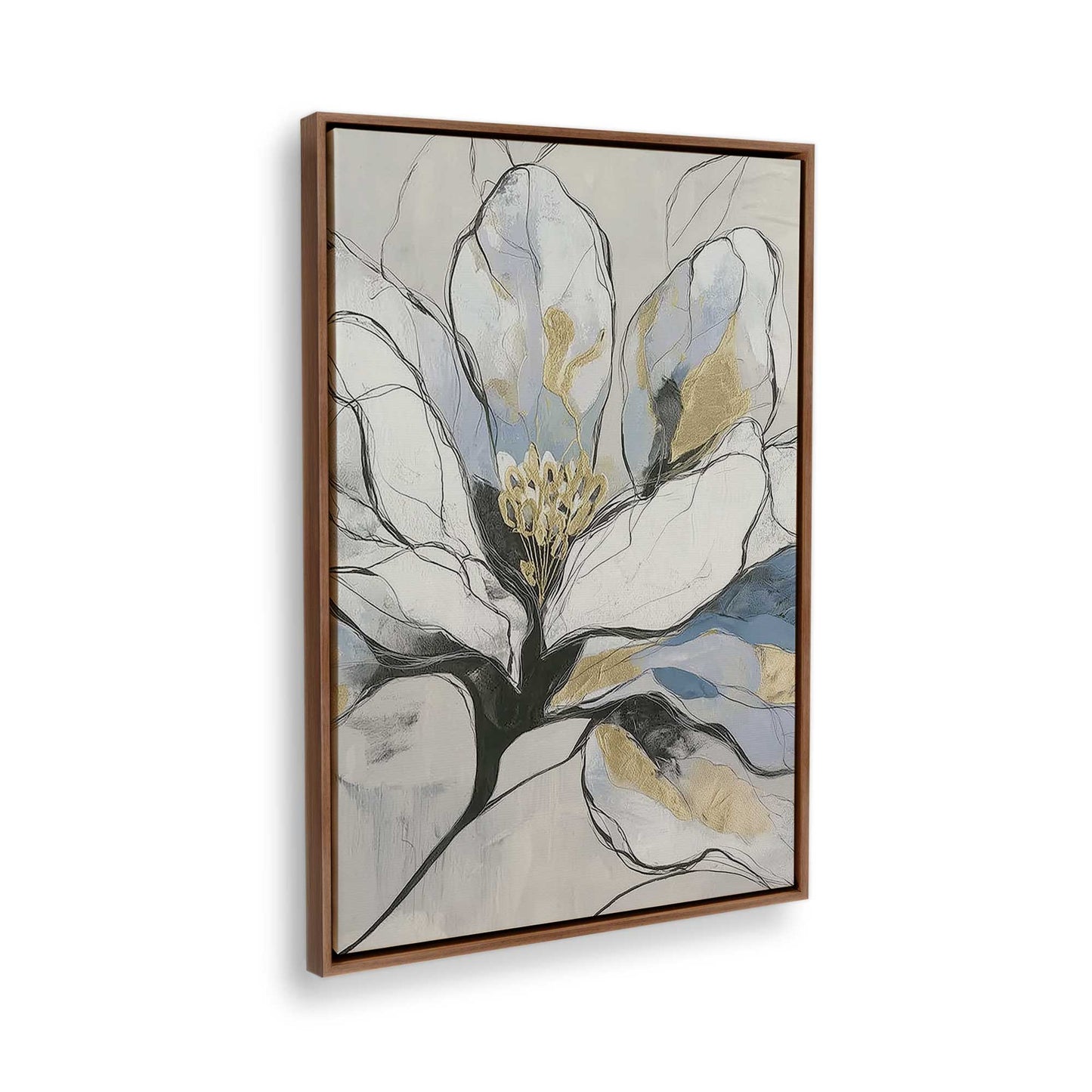 [Color:Walnut], Picture of the corner of the art