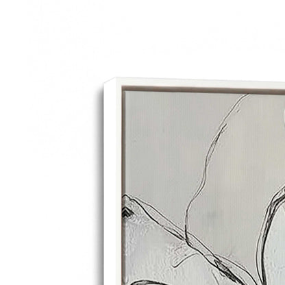 [Color:Opaque White], Picture of art in a White frame at an angle