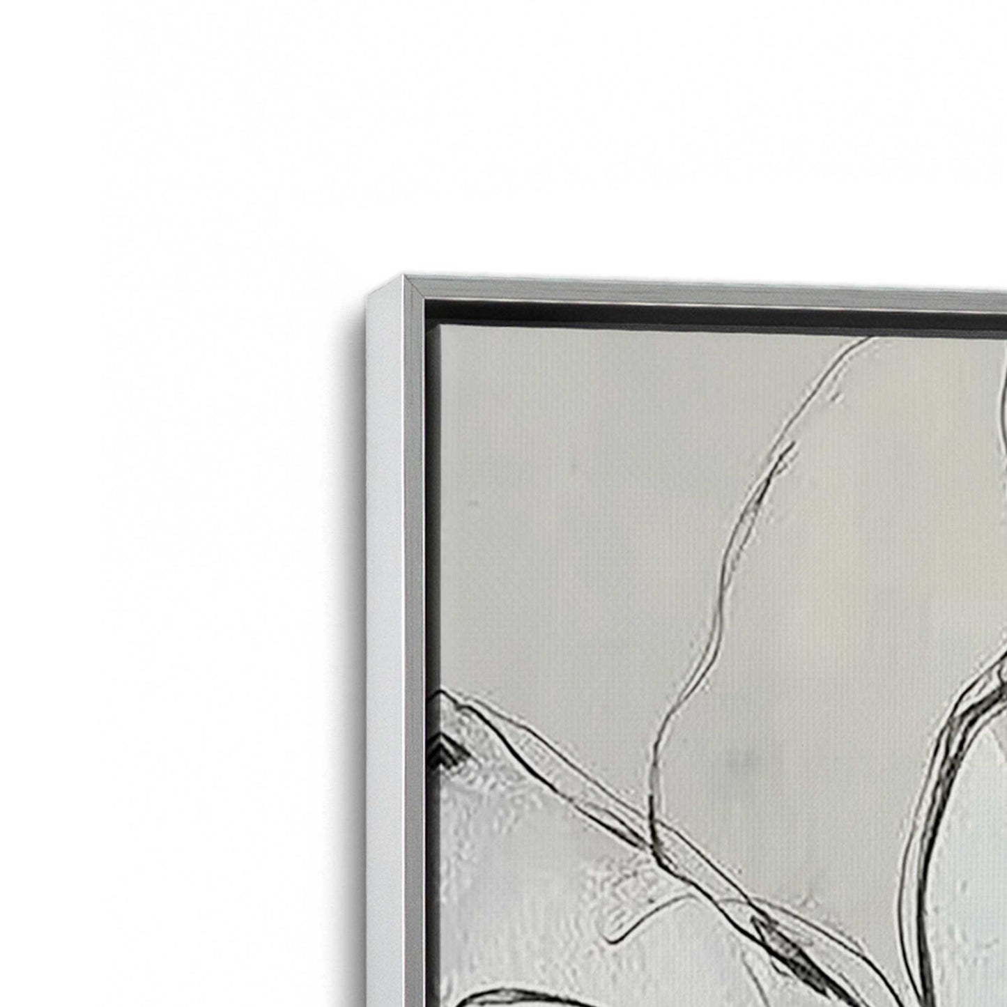 [Color:Polished Chrome], Picture of art in a Polished Chrome frame at an angle
